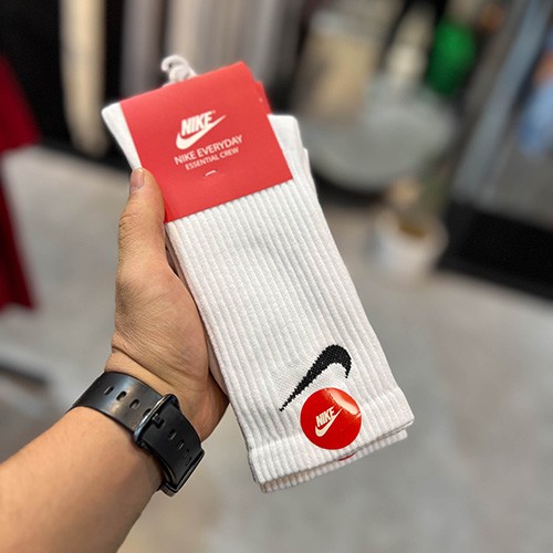 جوراب ساقدار NIKE SPORT SOLO SWOOSH پنبه سفید پک 4 عددی